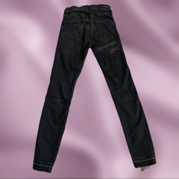 Black H&M Distressed Shaping Skinny Jeans - Picture 3 of 4